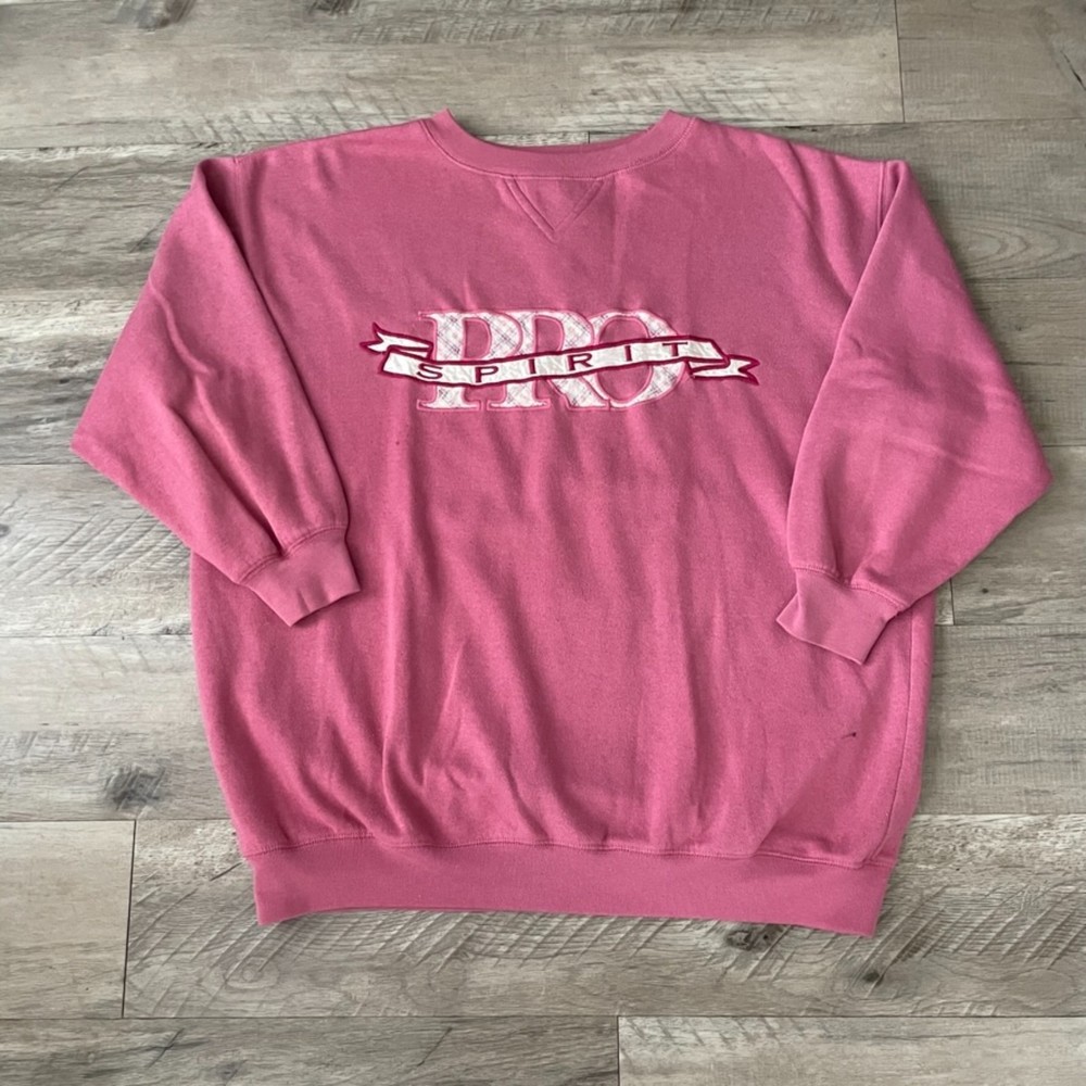 Vintage 90s Pro Spirit Crewneck Sweatshirt Size Medium Large